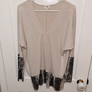 NWOT BKE Cheetah print long sleeve top